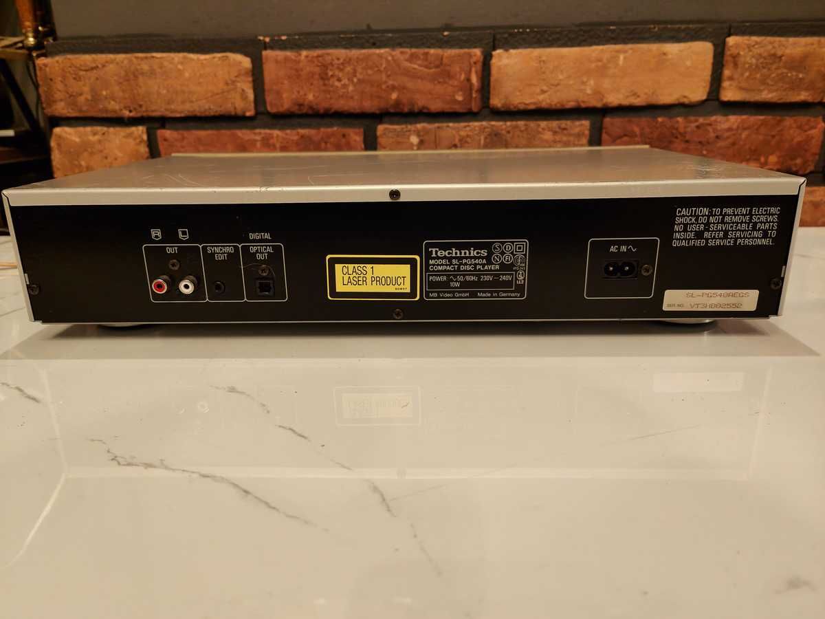 TECHNICS SL PG540A ! Odtwarzacz CD ! Srebrny