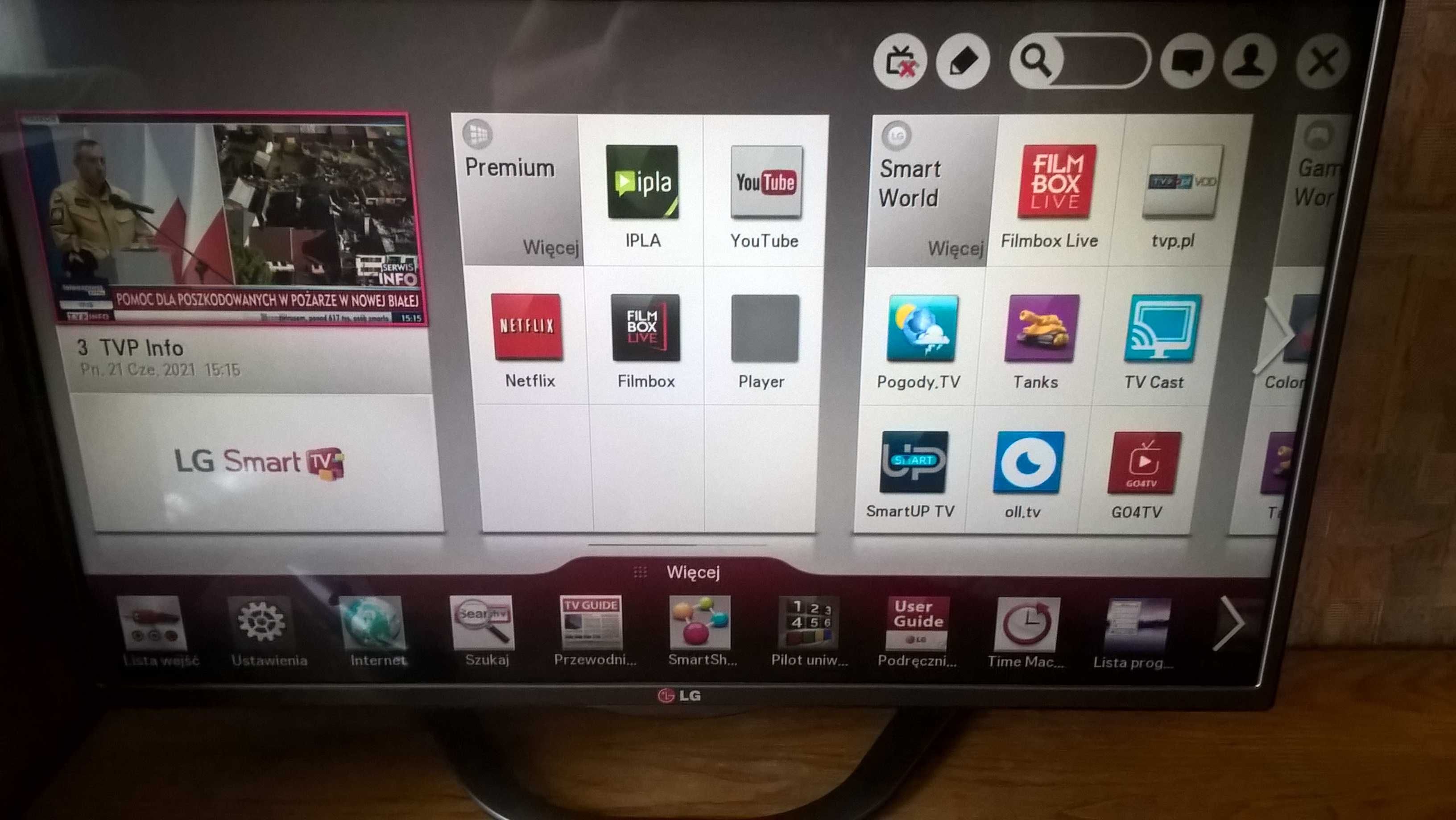 Telewizor / Monitor 32cale LG LA620S FULL HD DVB-T Smart TV Hbb 3D