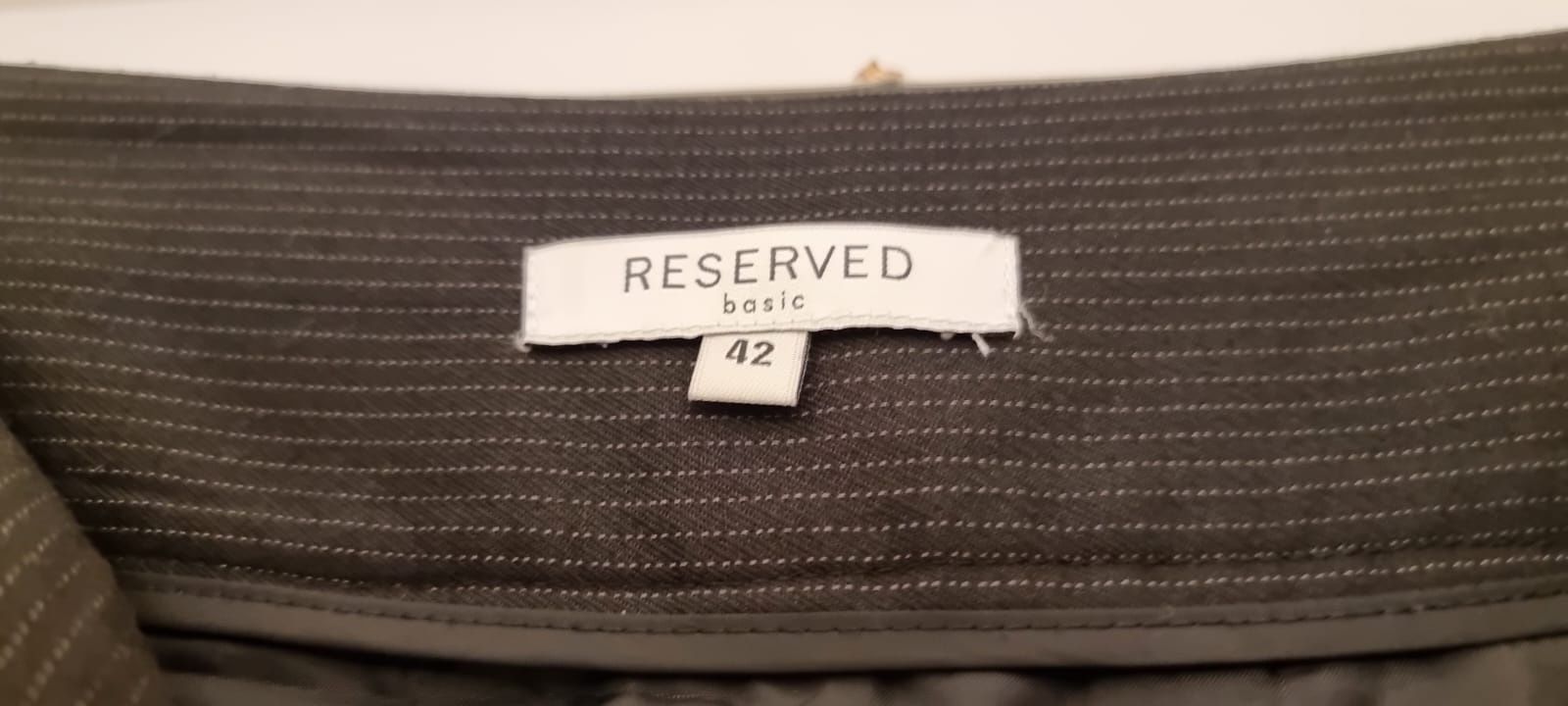 42/XL Reserved czarna ołówkowa spódnica