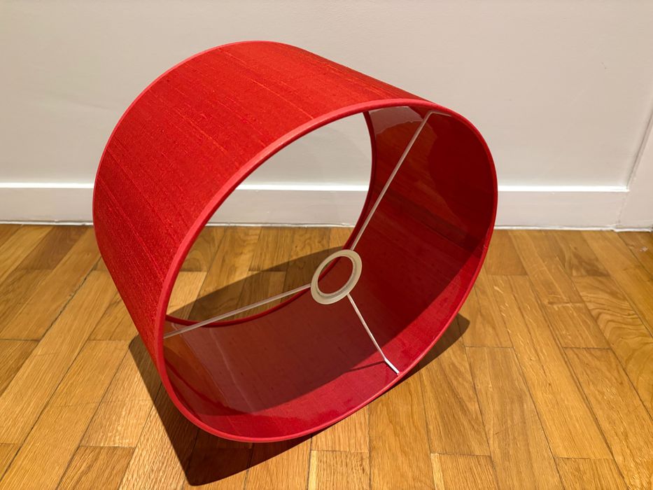 Abajur Vermelho e Abajur Rosa às riscas