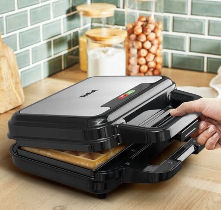 TEFAL 3w1 Opiekacz Gofrownica Toster Panini do Kanapek Zestaw Prezent