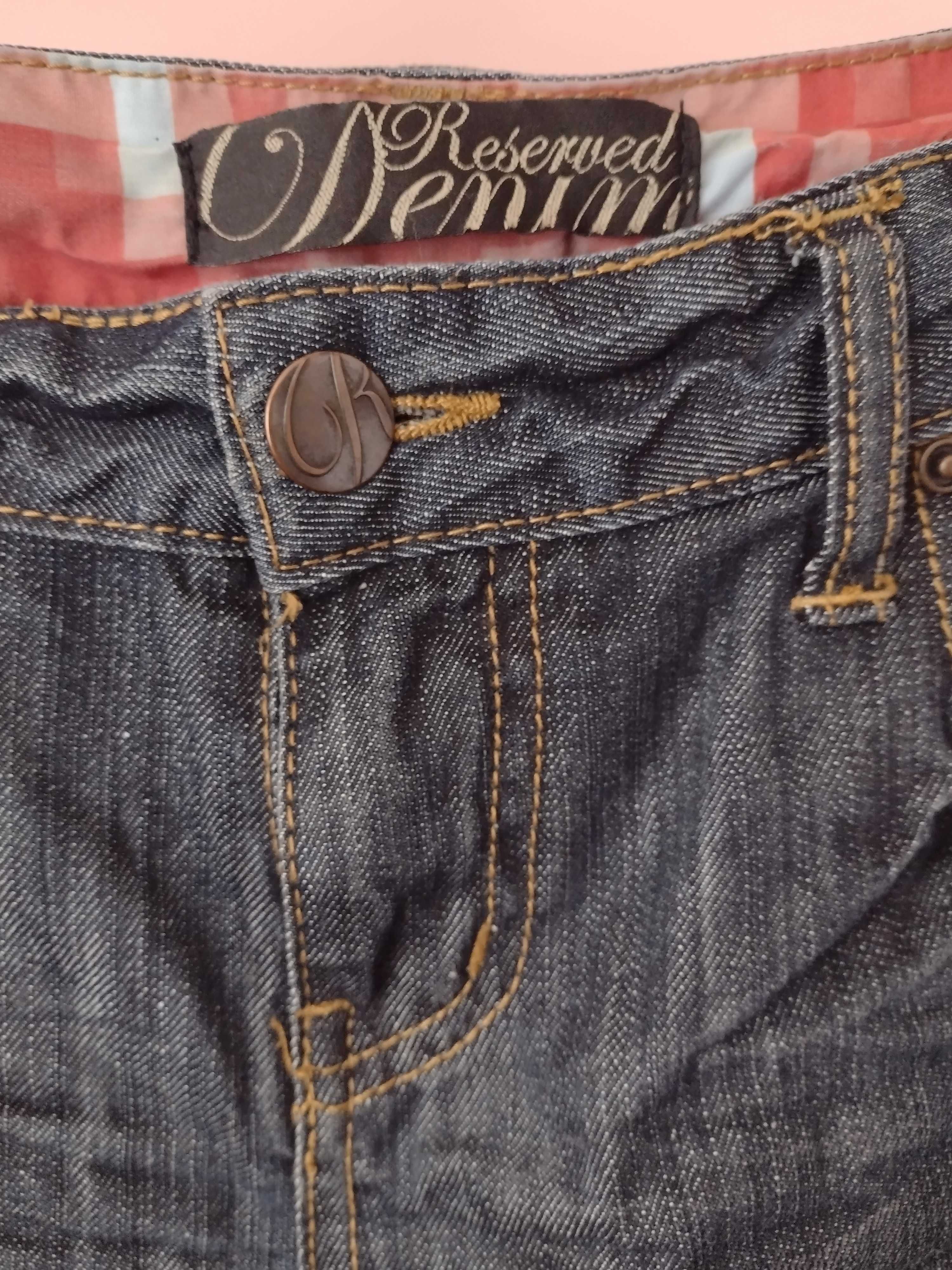 Reserved Denim jeansy ciemne rozmiar 36