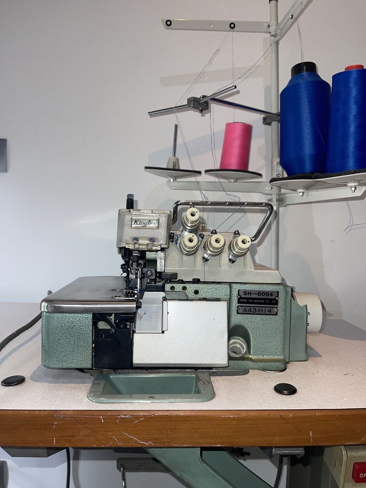 Overlock, corta e cose, máquina de costura industrial