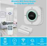 KIT Alarme Wifi com BOX sensor PIR presença, porta magnético e comando