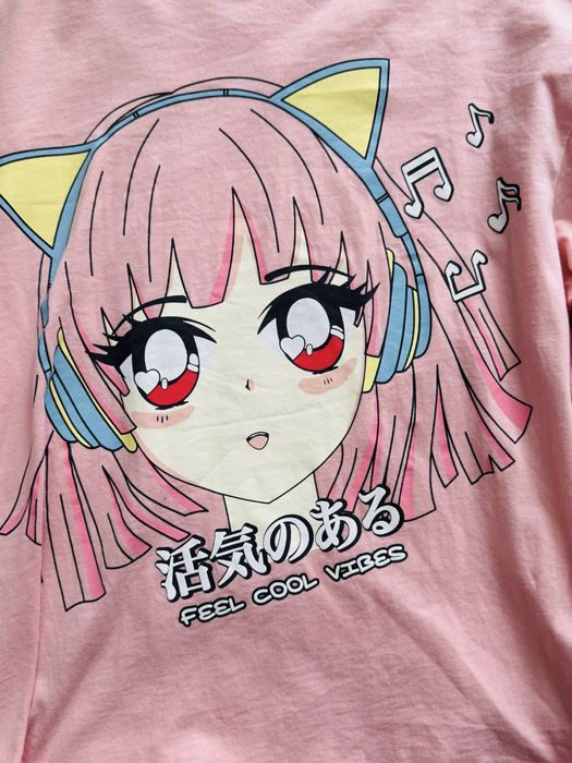 Nowa bez metki koszulka z dlugim rękawem z Zara r.140, Anime, różowa