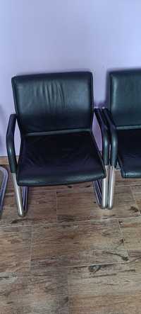 Skórzane krzesła 2 szt