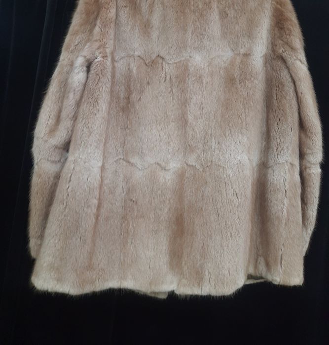 Натуральна норкова шуба dominion furs birmingham бежева нефарбована