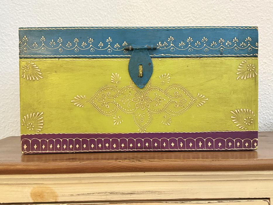 bau, arca, guarda joias, arrumação, decoração, indiano, rustico