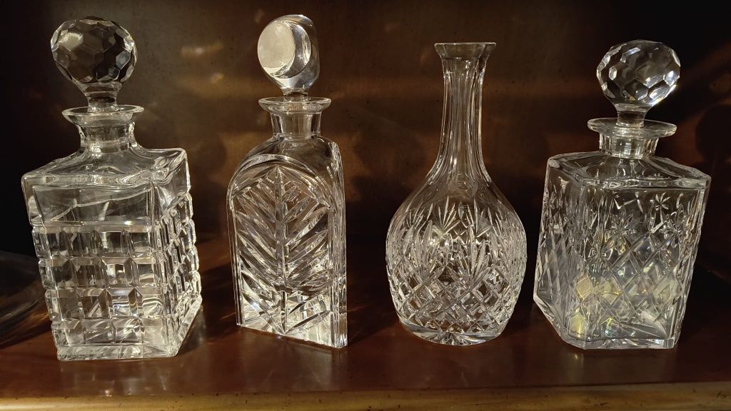 Garrafas de cristal