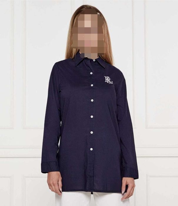 Ralph Lauren damska koszula 100% bawełniana granatowa roz. L OKAZJA!