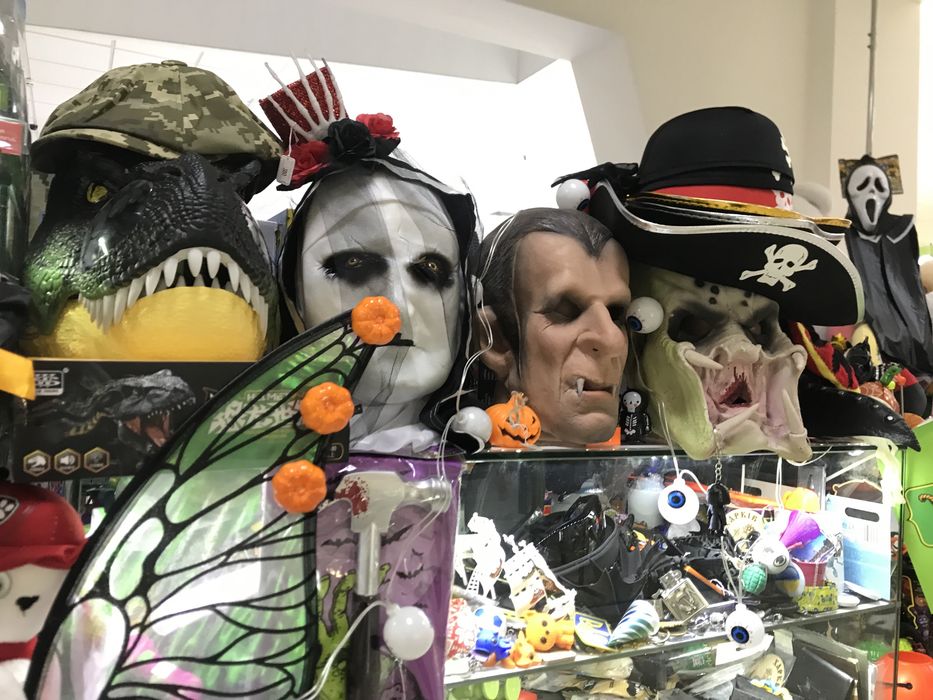 Хелловіну маски костюми грим, кров