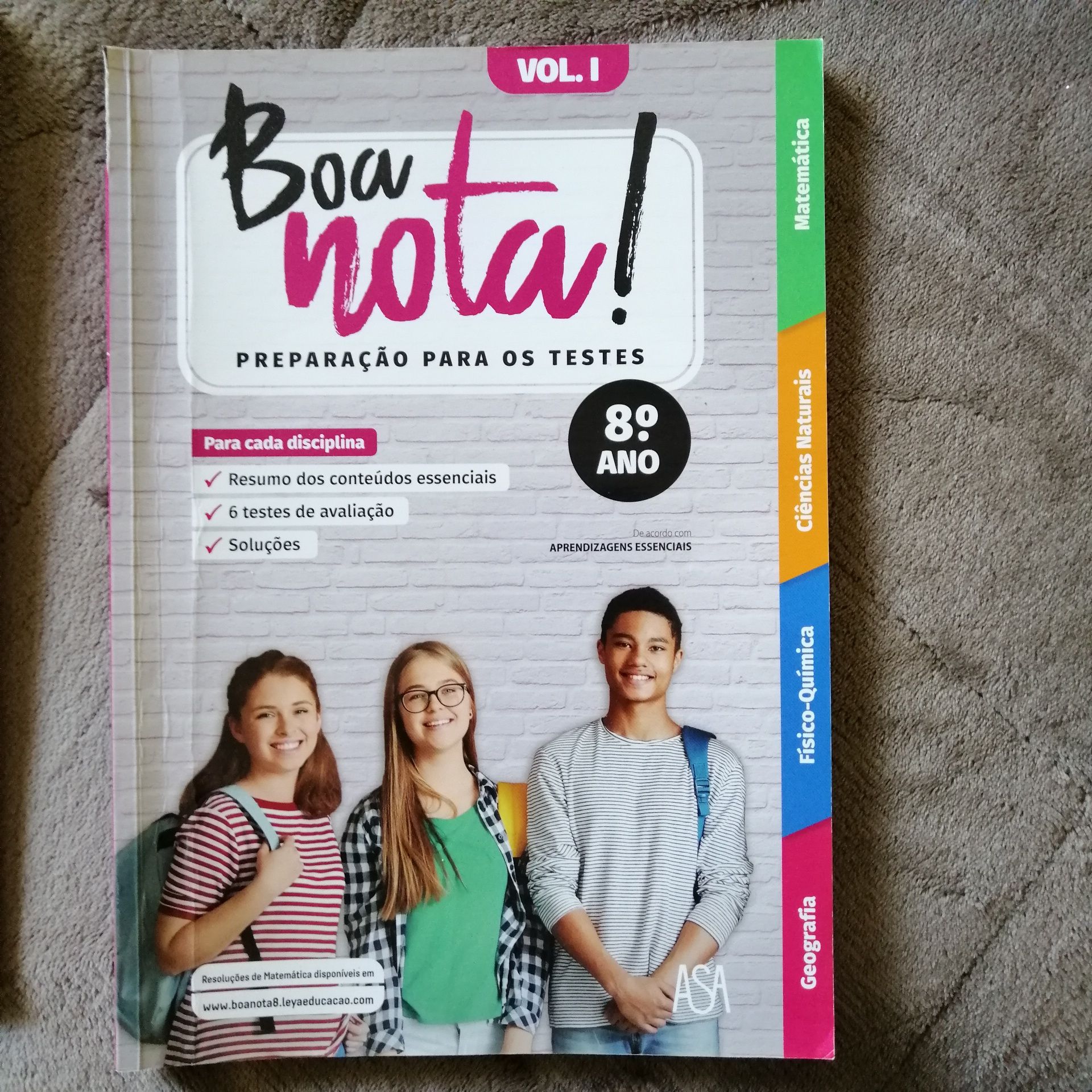 Boa Nota 8 ano Volume 1 e volume 2