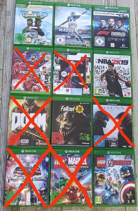 Xbox One диски з іграми