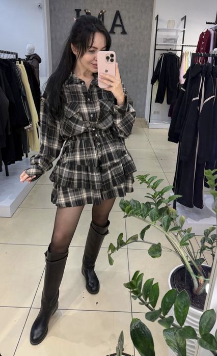 Сукня в клітинку с-м