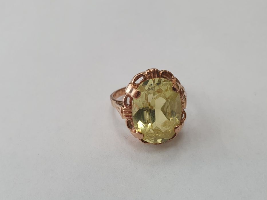 Piękny złoty pierścionek damski/ Retro/ 6.98 gram/ R15/ sklep Gdynia