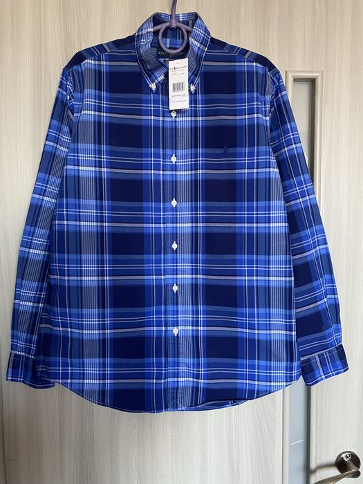 Polo Ralph Lauren чоловіча сорочка, сорочка в клітинку, рубашка