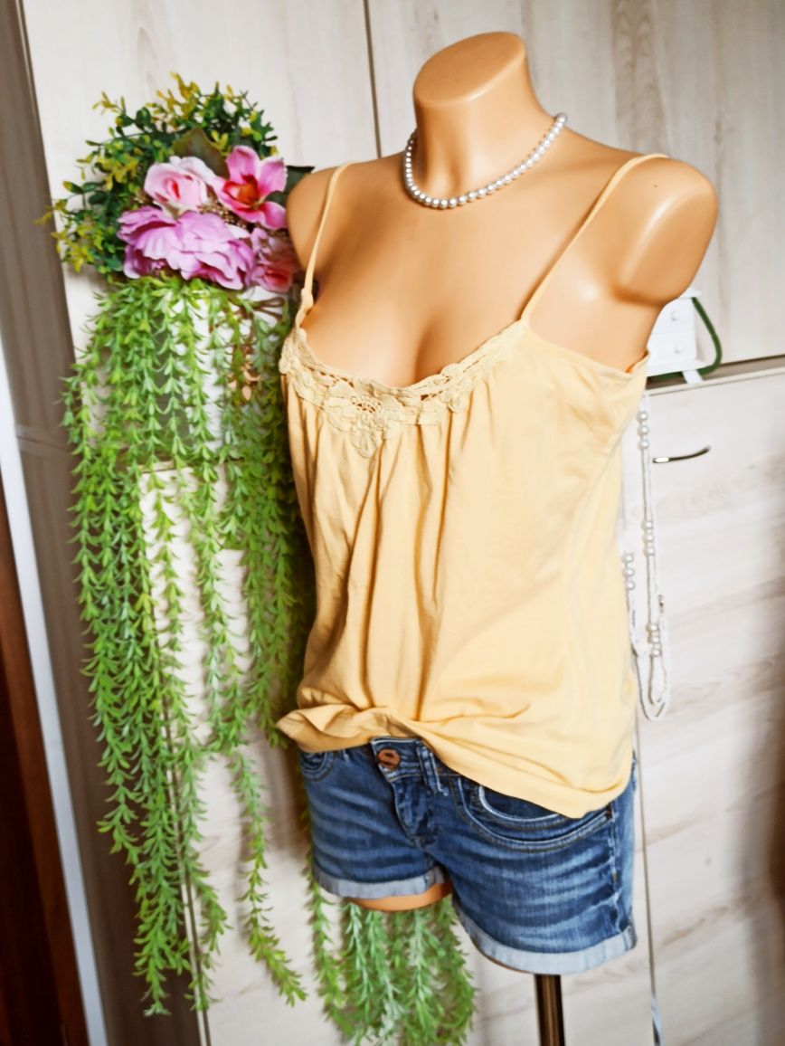Sg Top damski 36 , 38 , S , M , żółty top 36 , 38 , S , M