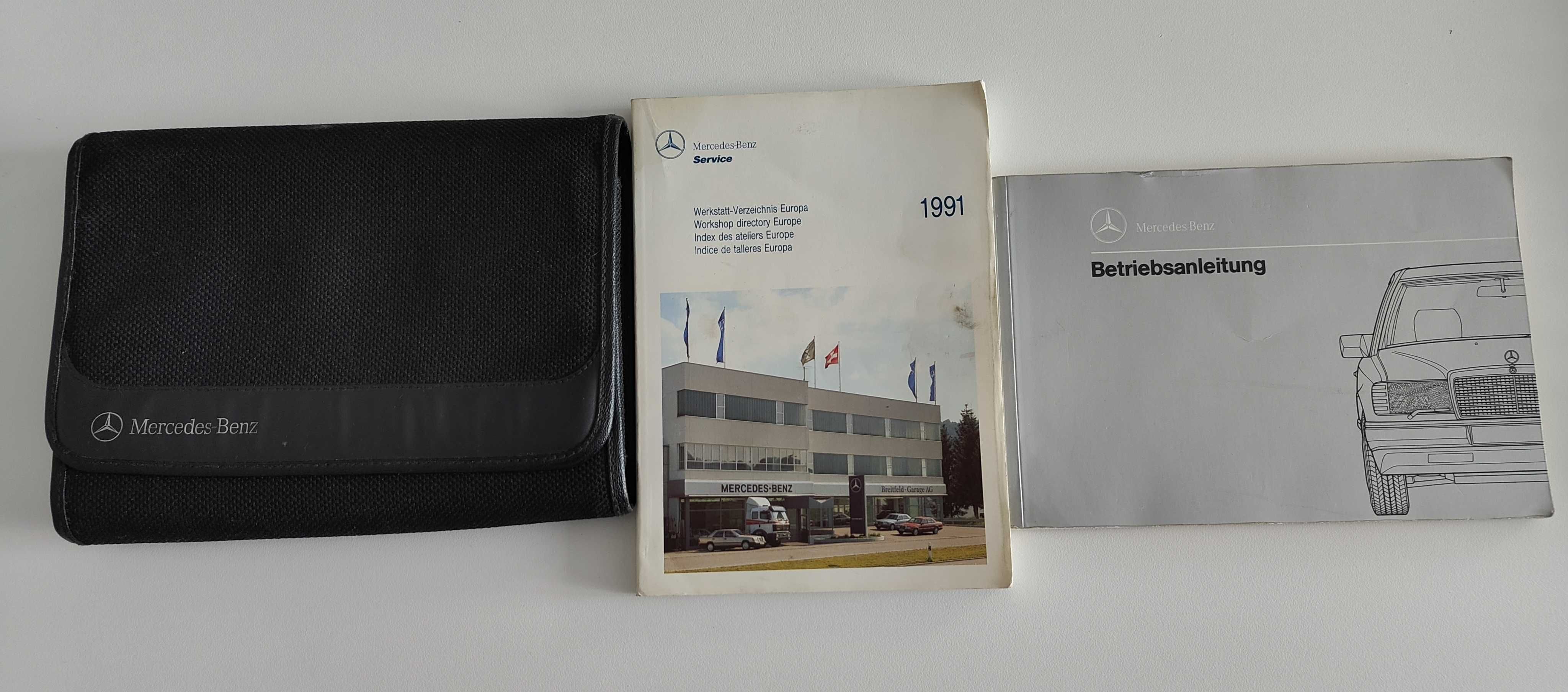 Ksiązka, instrukcja,  etui na dokumenty Mercedes Benz W124