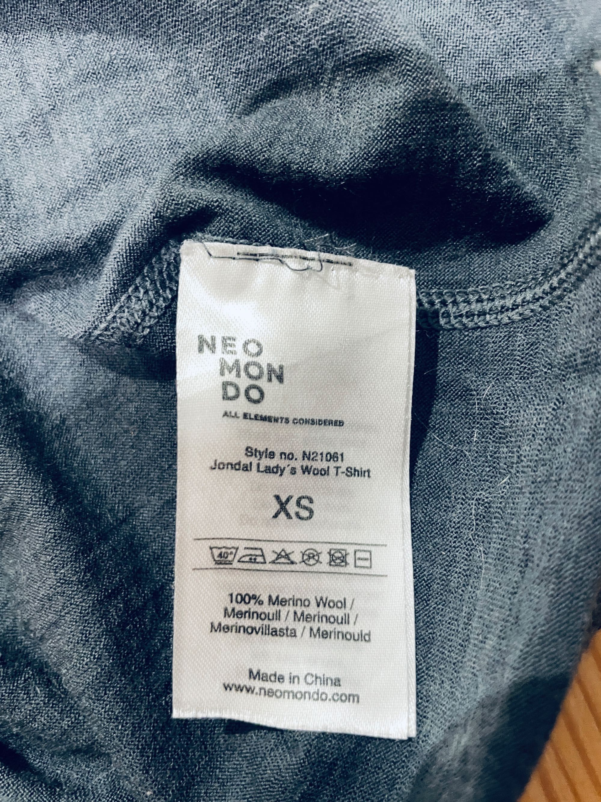 T-shirt Neomondo 100 % Merino roz XS