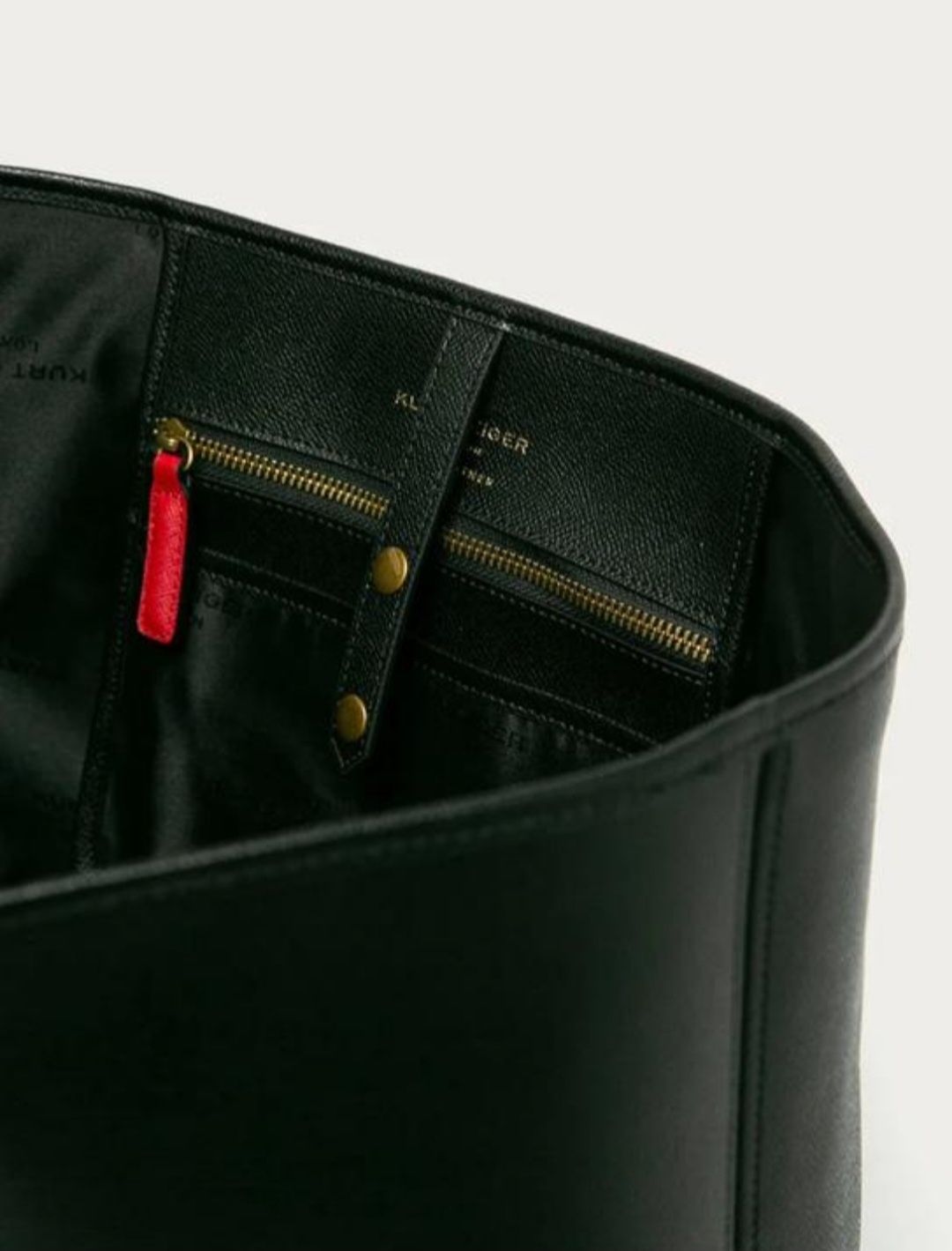 Сумка шопер Kurt Geiger оригинал шкіряна чорна сумка курт гейгер сумка