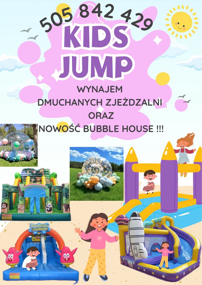 Dmuchaniec wynajem zjeżdżalnia dmuchane atrakcje  Dmuchańce dla dzieci