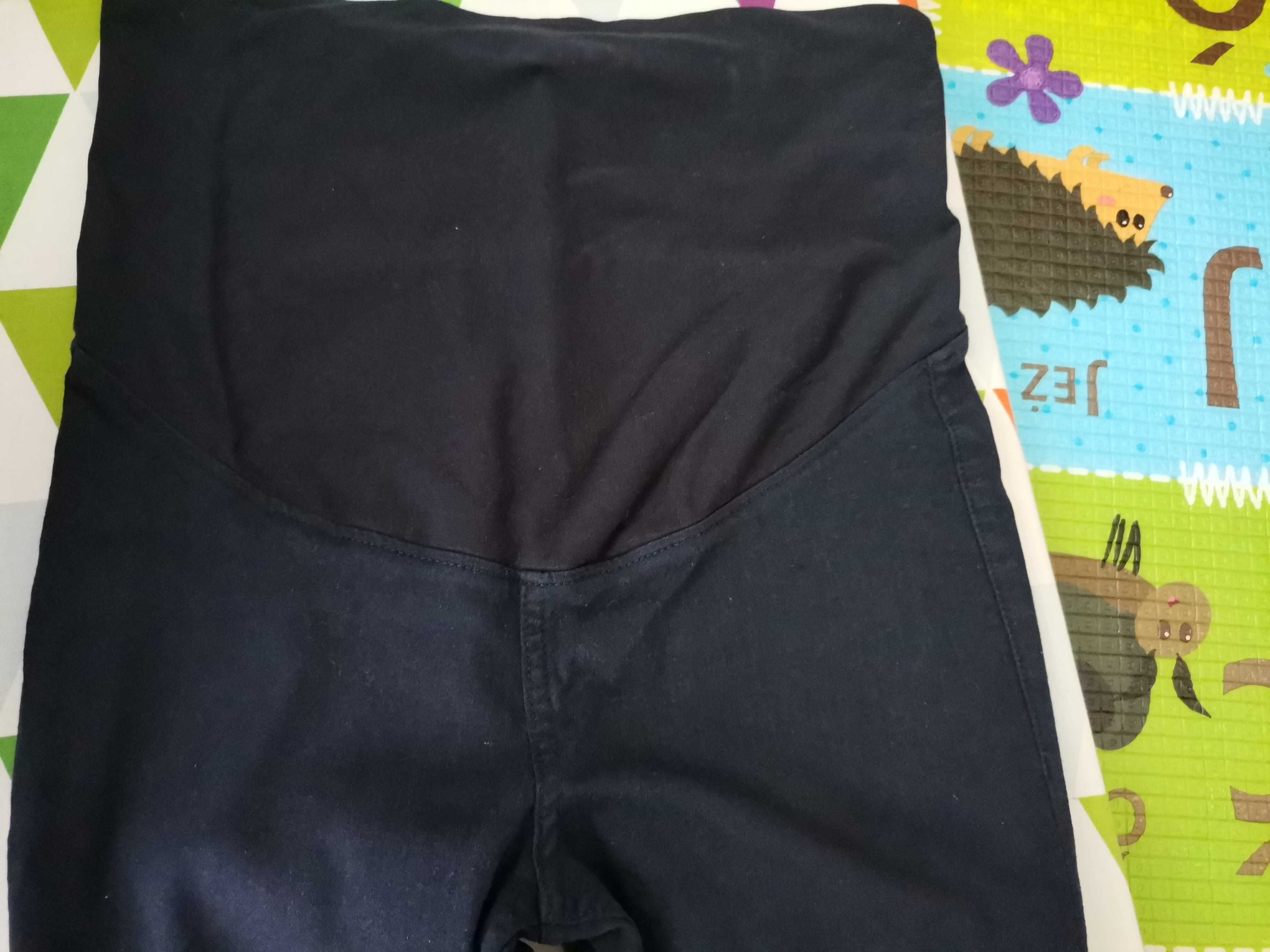 Spodnie ciążowe Treeginsy z diagonalu H&M seria Mama r M granatowe