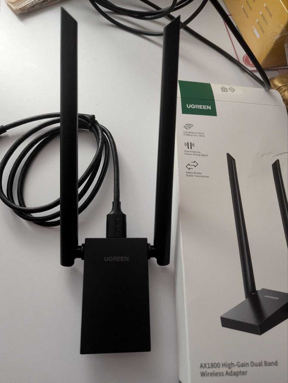 Wi-Fi Адаптер UGREEN Wi-Fi Adapter AC650 AX1800 Wi-Fi6 / 5 5G&2.4G