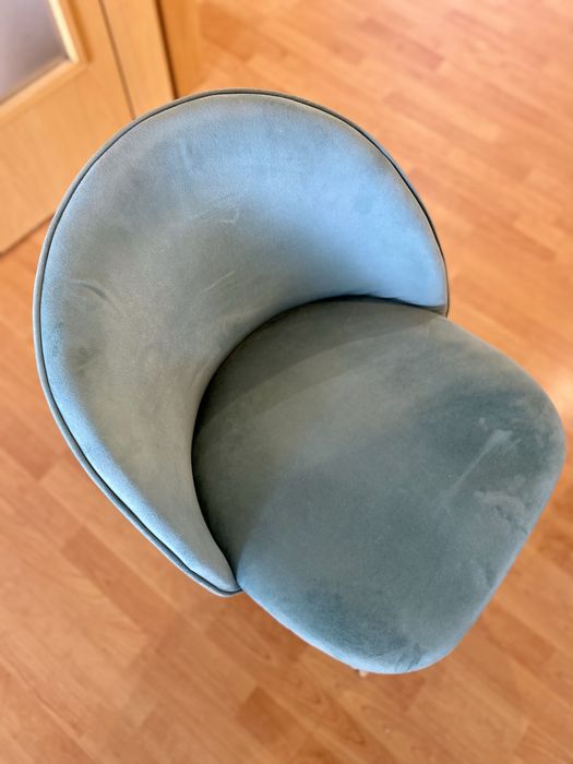 Cadeira de Veludo Verde