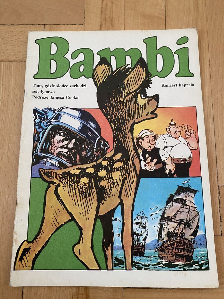 Bambi, Podroże Jamesa Cooka, Tam, Gdzie Słońce Zachodzi Seledynowo w.1