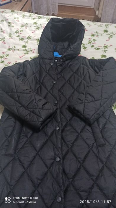 Стёганое зимнее пальто