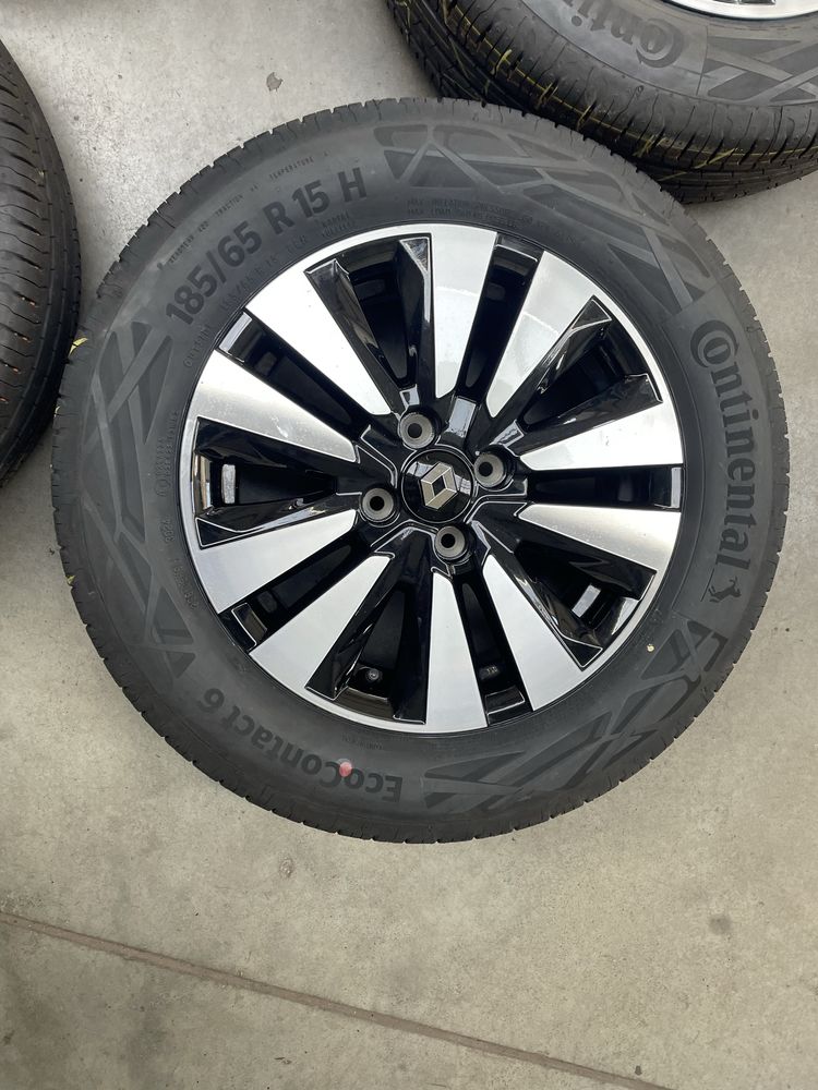 Kola felgi renault clio 4 5 4x100 nowe opony 185/65/15 continental