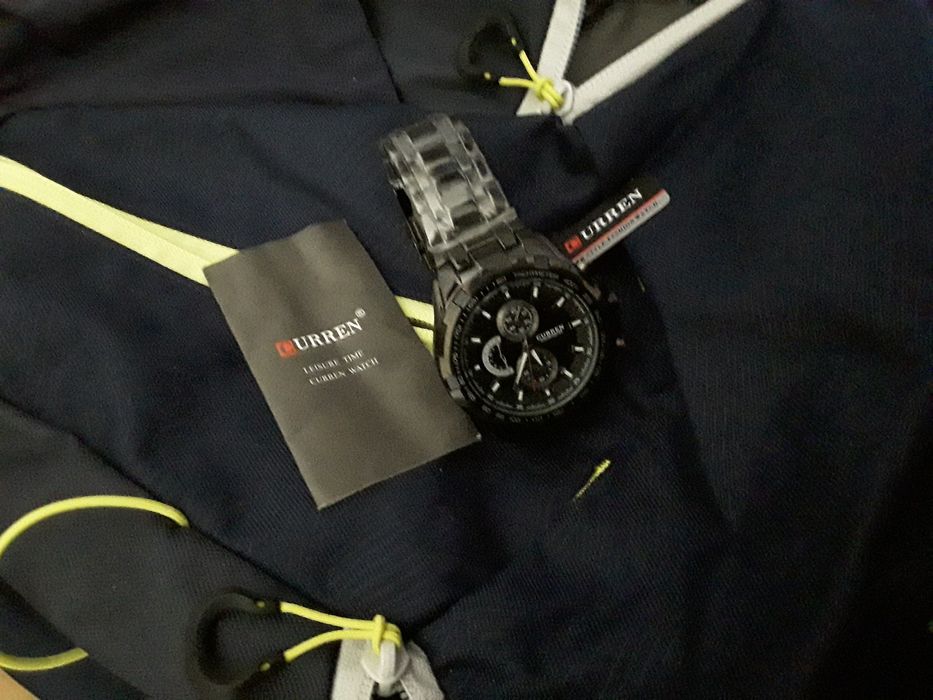 Relógio Curren para Homem Preto e Prateado (NOVO) Portes Grátis