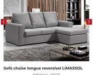 Sofa semi novo.     Cinza