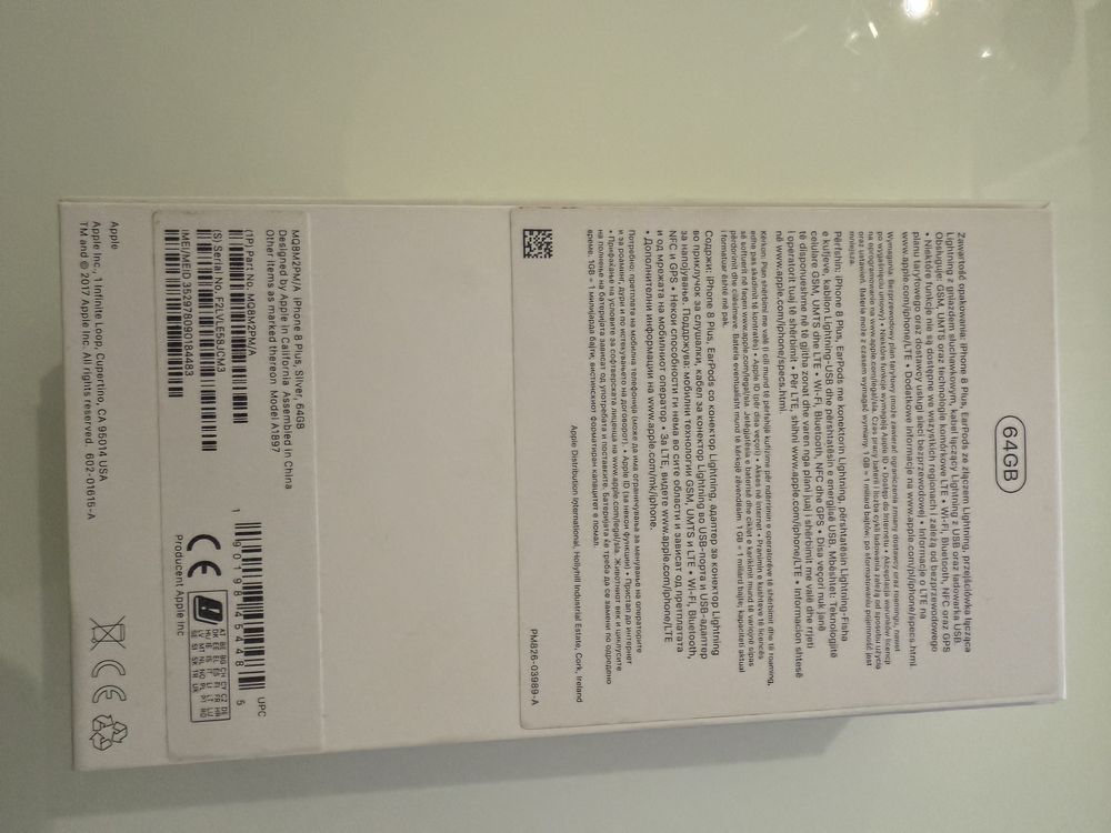 iPhone 8 Plus 64GB Silver Biały Jak Nowy