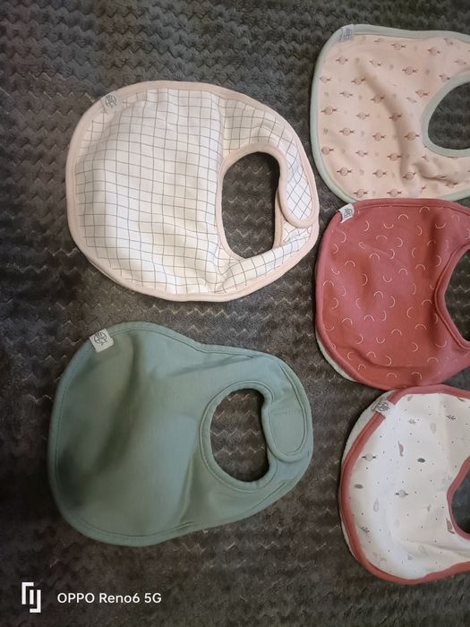Materiałowe śliniaki Garden Explorer, 5 szt. - Snail