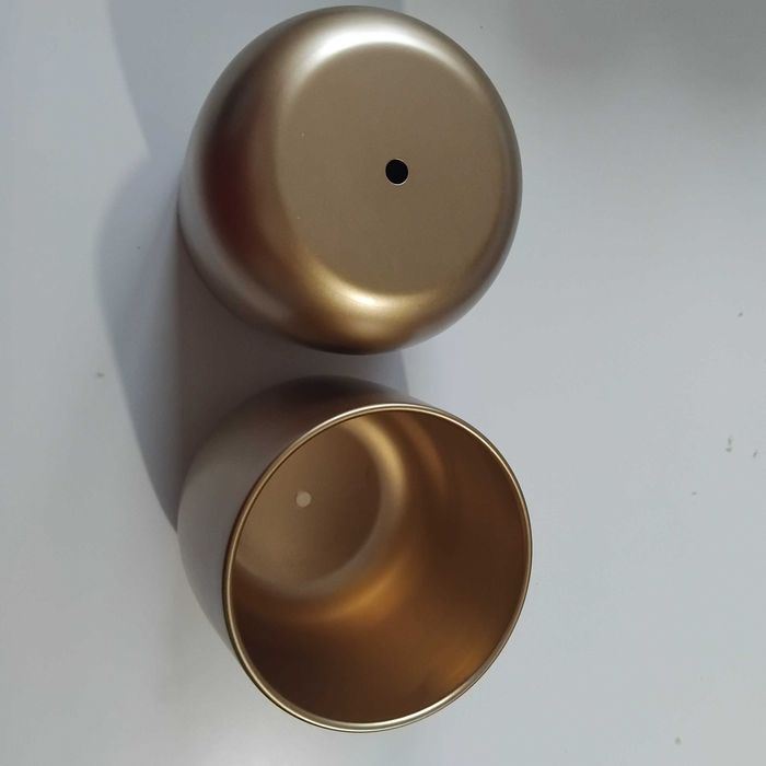 Donica Wazon Złota do Kwiatów 14,5cm Bardzo Ładne 2szt dekoracja