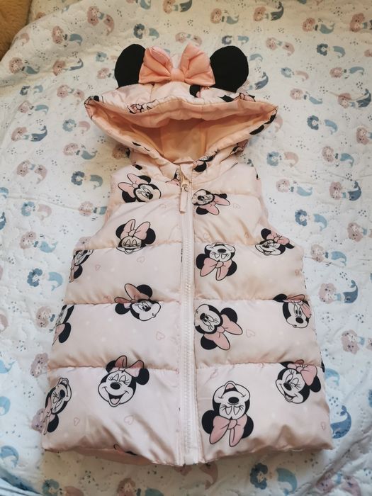 Gruby bezrękawnik  ocieplany na jesień.