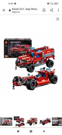 LEGO Technic Zestaw 2w1 Jeep strażacki/wyscigowka