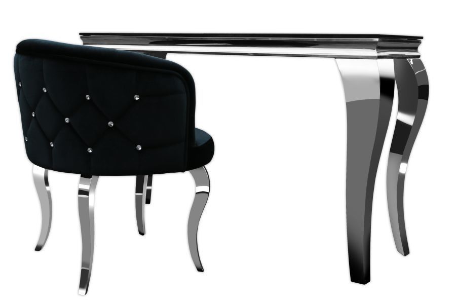 KONSOLKA Toaletka czarna GLAMOUR T 780