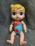 Лялька-білявка baby alive splas'h snuggle baby blonge doll blue eyes