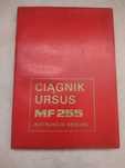 Instrukcja obsługi Ursus MF 255