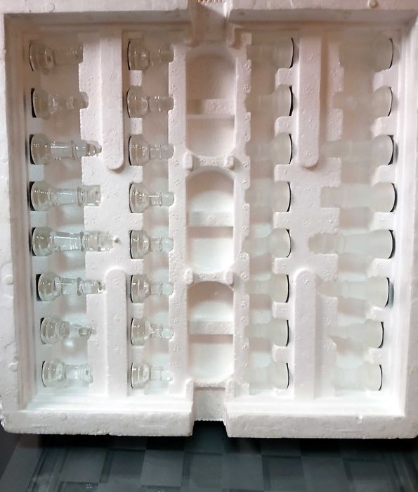 Jogo de Xadrez em Vidro