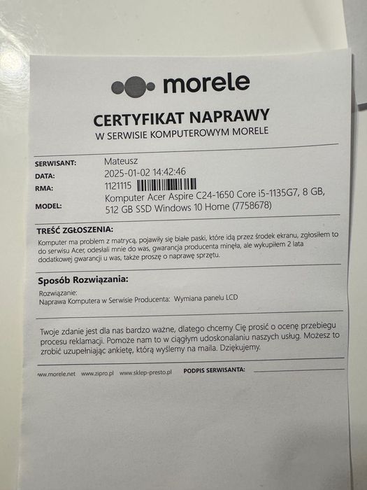Acer Aspire C24-1650 i5-1135G7, 16GB, 512GB SSD, Windows 10 Home