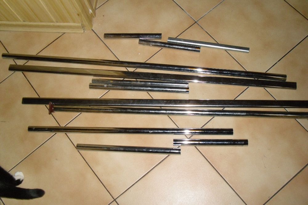 Wieszaki drążki do szafy rura stal nierdzewna