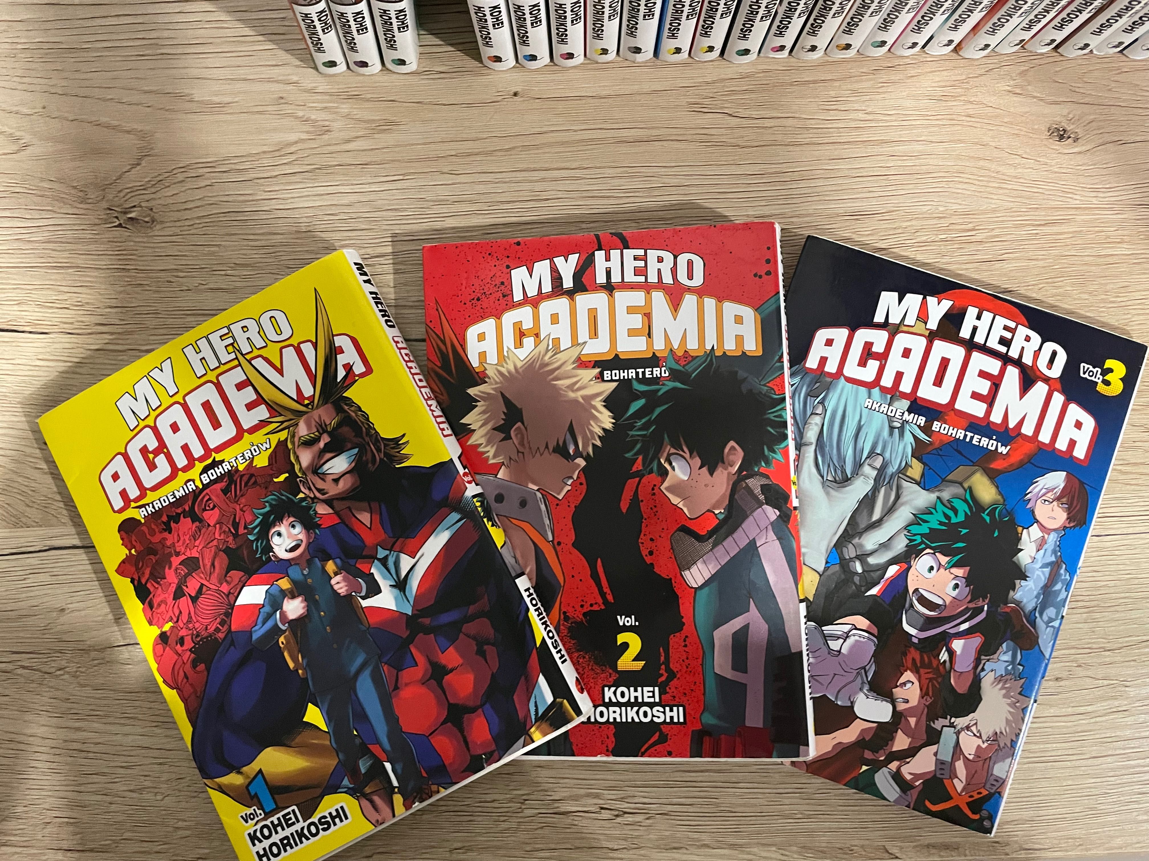 Manga My Hero Academia tom 1,2,3