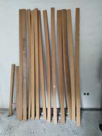 Conjunto de 12 Baguetes ou Rodapés de MDF madeira imitação carvalho