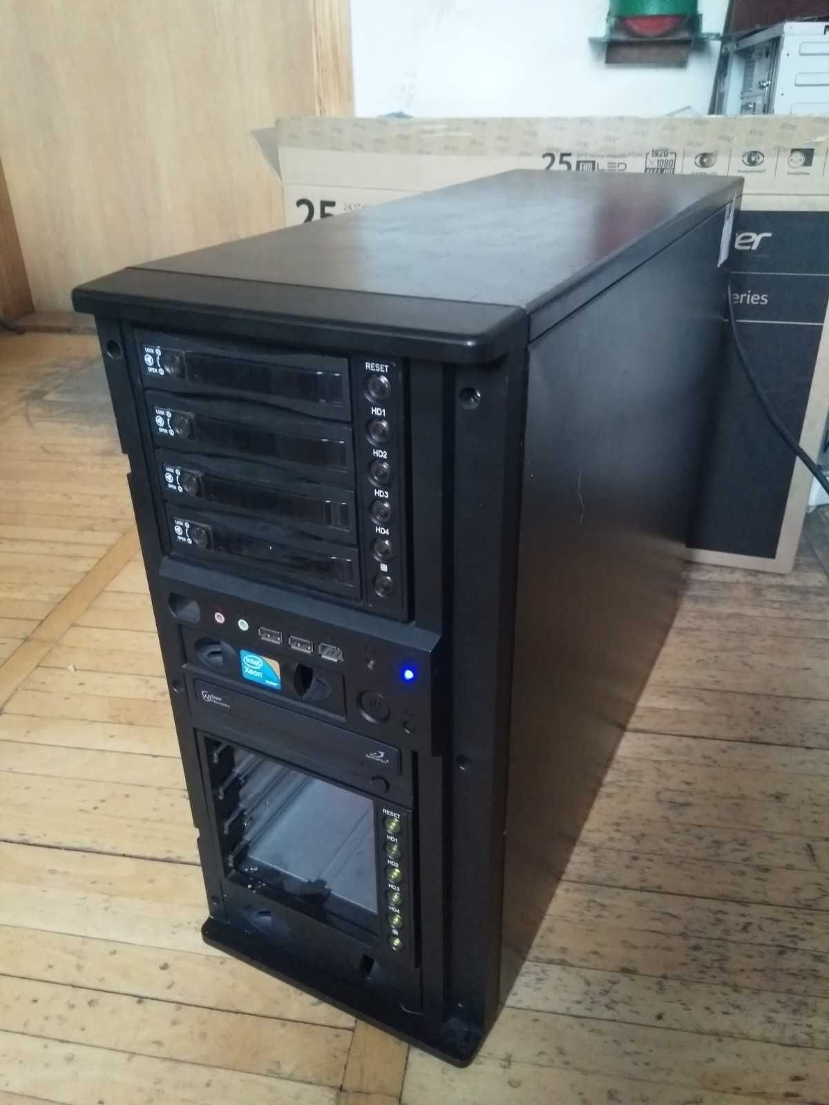 Сервер рабочая станция Supermicro X8, Intel Xeon E5620 x 2, 36GB DDR3