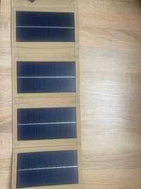 Портативна сонячна панель з 2 USB портами 7Вт
