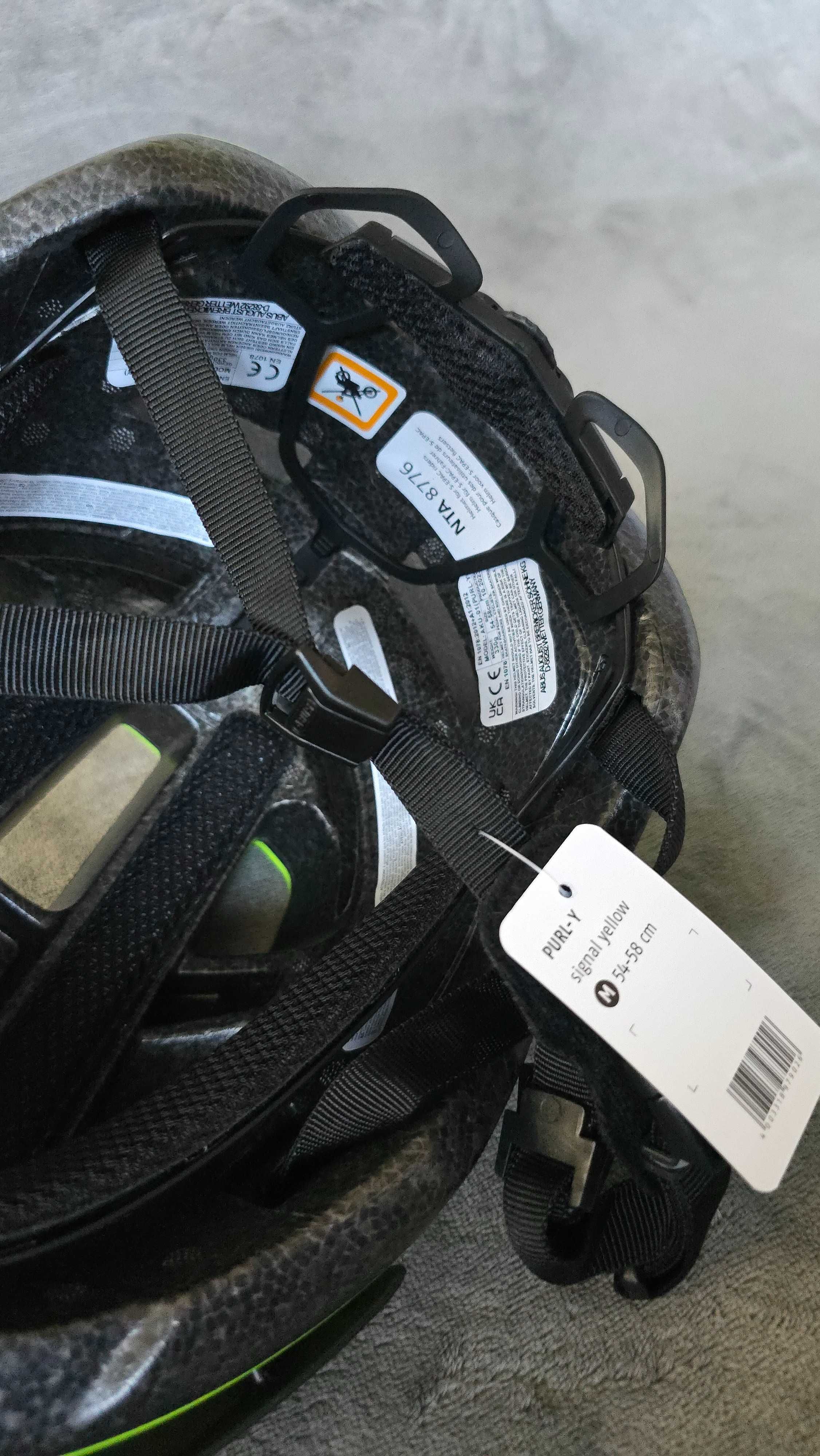 Kask rowerowy Abus Purl-y Signal Yellow rozm M 54-58