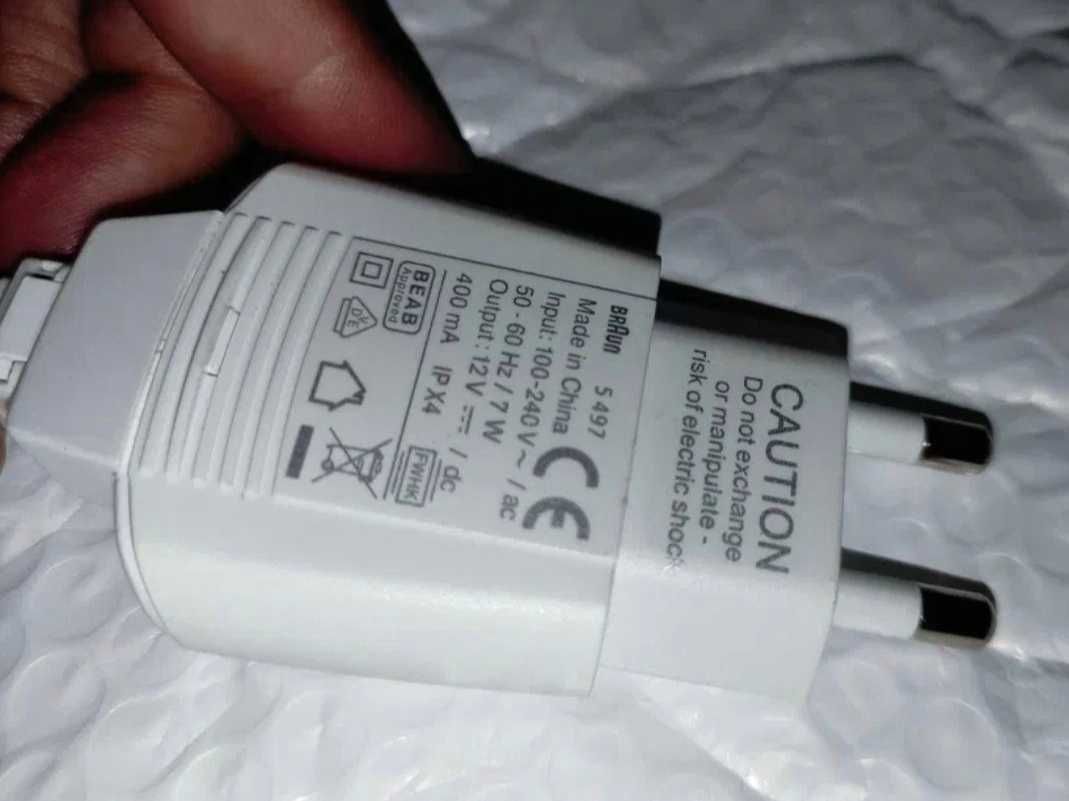 braun 5497 оригінал зарядка 12v бритви чи кейса зубної щітки адаптер
